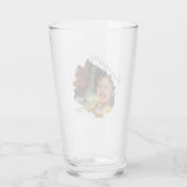 Stijlvol bekrast effect foto | Persoonlijke bier Glas (Achterkant)