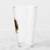Stijlvol bekrast effect foto | Persoonlijke bier Glas (Links)