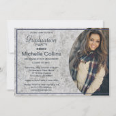 Stijlvol betonnen Afstuderen Kaart (Voorkant)