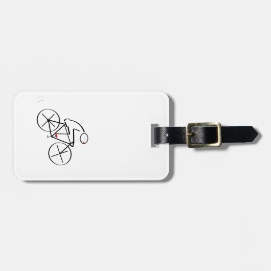 Stijlvol bicyclisch ontwerp bagagelabel (Voorkant horizontaal)