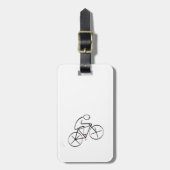 Stijlvol bicyclisch ontwerp bagagelabel (Voorkant verticaal)