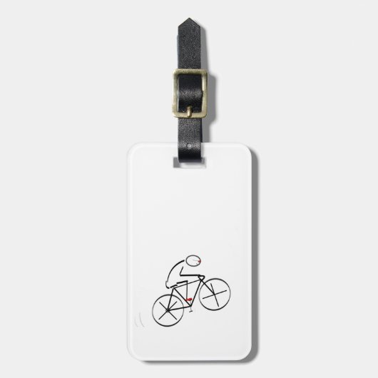 Stijlvol bicyclisch ontwerp bagagelabel (Voorkant verticaal)