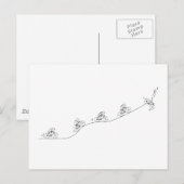 Stijlvol bicyclisch ontwerp briefkaart (Voorkant / Achterkant)