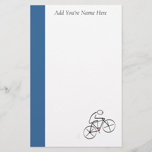 Stijlvol bicyclisch ontwerp briefpapier (Voorkant)