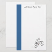 Stijlvol bicyclisch ontwerp briefpapier (Voorkant / Achterkant)