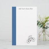 Stijlvol bicyclisch ontwerp briefpapier (Staand voorkant)
