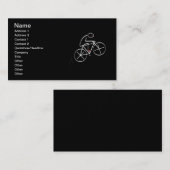Stijlvol bicyclisch ontwerp visitekaartje (Voorkant / Achterkant)
