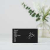 Stijlvol bicyclisch ontwerp visitekaartje (Staand voorkant)