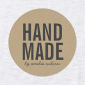 Stijlvol, bijtend handgemaakt voor Faux Kraft Labels (Design 1)