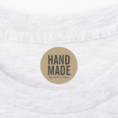 Stijlvol, bijtend handgemaakt voor Faux Kraft Labels (Aangebracht)