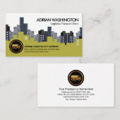 Stijlvol binnenstadskyline Logistic Transport Visitekaartje (Voorkant / Achterkant)