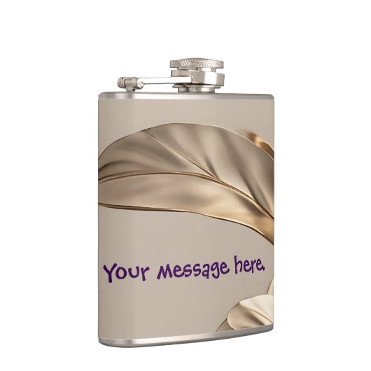 Stijlvol bladgoud heupfles (Rechts)