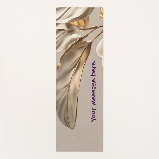 Stijlvol bladgoud yogamat (Voorkant)