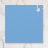 Stijlvol blauw baptisme Hartelijk dank voor labels (Achterkant)