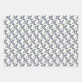 Stijlvol blauw Columbine Floral Waterverf Inpakpapier Vel (Voorkant 2)
