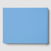 Stijlvol blauw doopsel gastenboek (Achterkant)