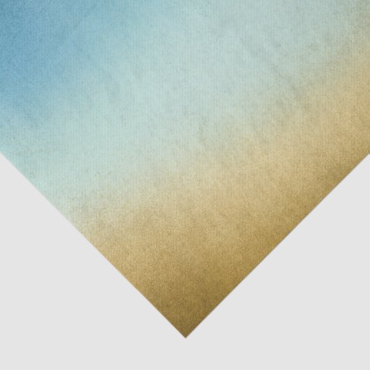 Stijlvol blauw en Gold Ombre Tissuepapier (Detail)