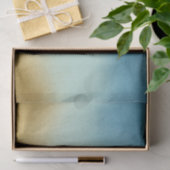Stijlvol blauw en Gold Ombre Tissuepapier (Geschenk)