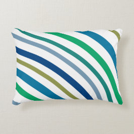 Stijlvol blauw en groen accent kussen