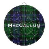 Stijlvol blauw en groen MacCallum Tartan Dartbord (Voorkant)