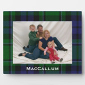 Stijlvol blauw en groen MacCallum Tartan Fotoplaat (Voorkant)