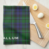 Stijlvol blauw en groen MacCallum Tartan Theedoek (Quarter Fold)