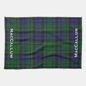 Stijlvol blauw en groen MacCallum Tartan Theedoek (Horizontaal)