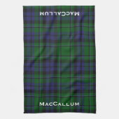 Stijlvol blauw en groen MacCallum Tartan Theedoek (Verticaal)