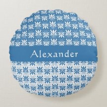 Stijlvol blauw en wit Grieks Floral