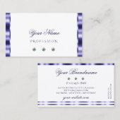 Stijlvol blauw en witte zwelgen Elegant Visitekaartje (Voorkant / Achterkant)