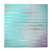 Stijlvol blauw en zilver tegeltje (Voorkant)