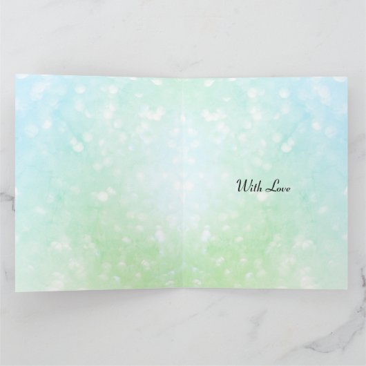 Stijlvol blauw en zwart Happy Birthday Husband Kaart (Binnen)