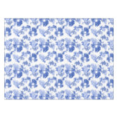 Stijlvol blauw Frans Toile Deer Forest Pattern Tafelkleed (Voorkant (Horizontaal))