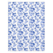 Stijlvol blauw Frans Toile Deer Forest Pattern Tafelkleed (Voorkant)