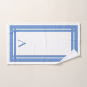 Stijlvol blauw Gepersonaliseerd Hotel Athletic Bad Handdoek (Handdoek)