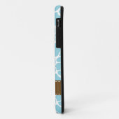 Stijlvol blauw Giraffe Patroon Case-Mate iPhone Case (Achterkant/links)