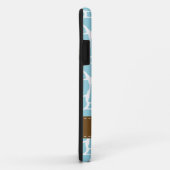 Stijlvol blauw Giraffe Patroon Case-Mate iPhone Case (Achterkant/rechts)