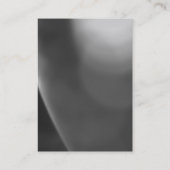 Stijlvol blauw grijs Patroonmonogram Visitekaartje (Achterkant)