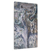 Stijlvol blauw Kantoor met marmereffect Klembord (Rechts)