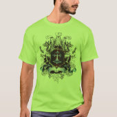 Stijlvol blauw kruisontwerp t-shirt (Voorkant)