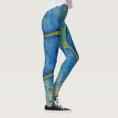 Stijlvol blauw lef leggings (Rechts)