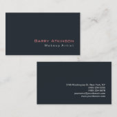 Stijlvol blauw merk Artist Hairdresser Salon Spa Visitekaartje (Voorkant / Achterkant)