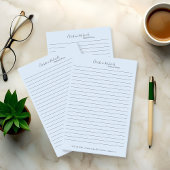 Stijlvol blauw minimalistisch post-it® notes