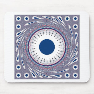 Stijlvol blauw muismat