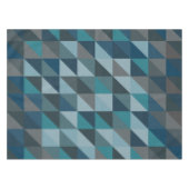 Stijlvol blauw ombre modern geometrisch patroon tafelkleed (Voorkant (Horizontaal))