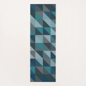 Stijlvol blauw ombre modern geometrisch patroon yogamat (Achterkant)