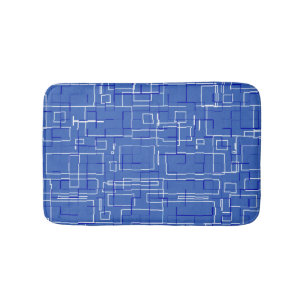 Stijlvol Blauw Patroon Badmat