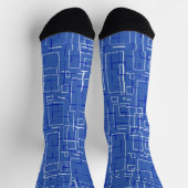 Stijlvol blauw patroon sokken (Top)