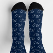 Stijlvol blauw PhD-Afstuderen Sokken (Top)