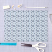 Stijlvol blauw sneeuwvlokpatroon tissuepapier (Craft)